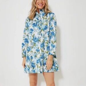 Tuckernuck Blue Floral Mini Dress